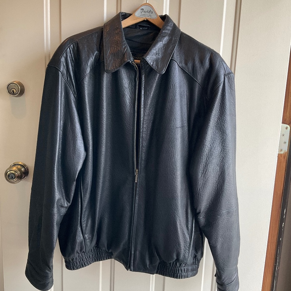 Men’s Black Leather Jacket